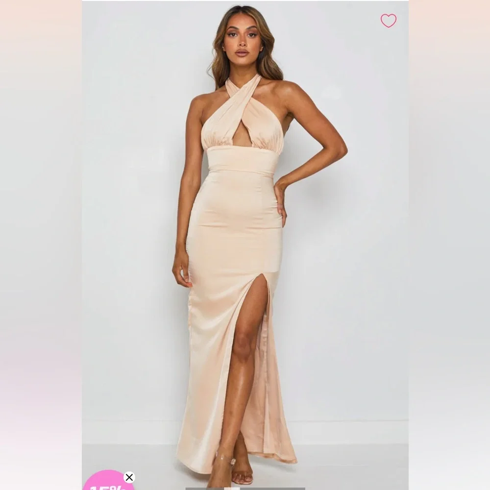 Higher Love Formal Dress Perfect for Prom ~ Champagne - Beginning boutique NWT - Picture 1 of 8